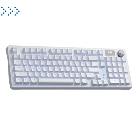 Клавиатуры AULA S98 White 3in1 (BT, 2.4 GHz, Wired)